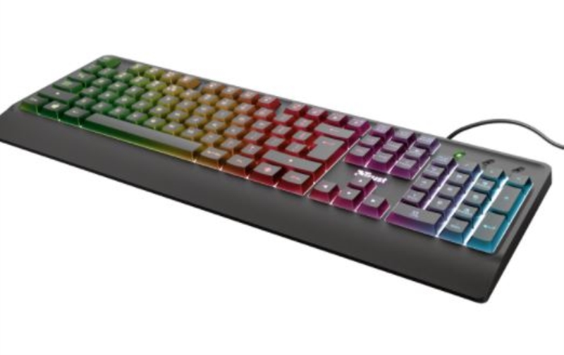 TRUST TASTIERA TRUST ZIVA GAMING RAINBOW LED CON FILO